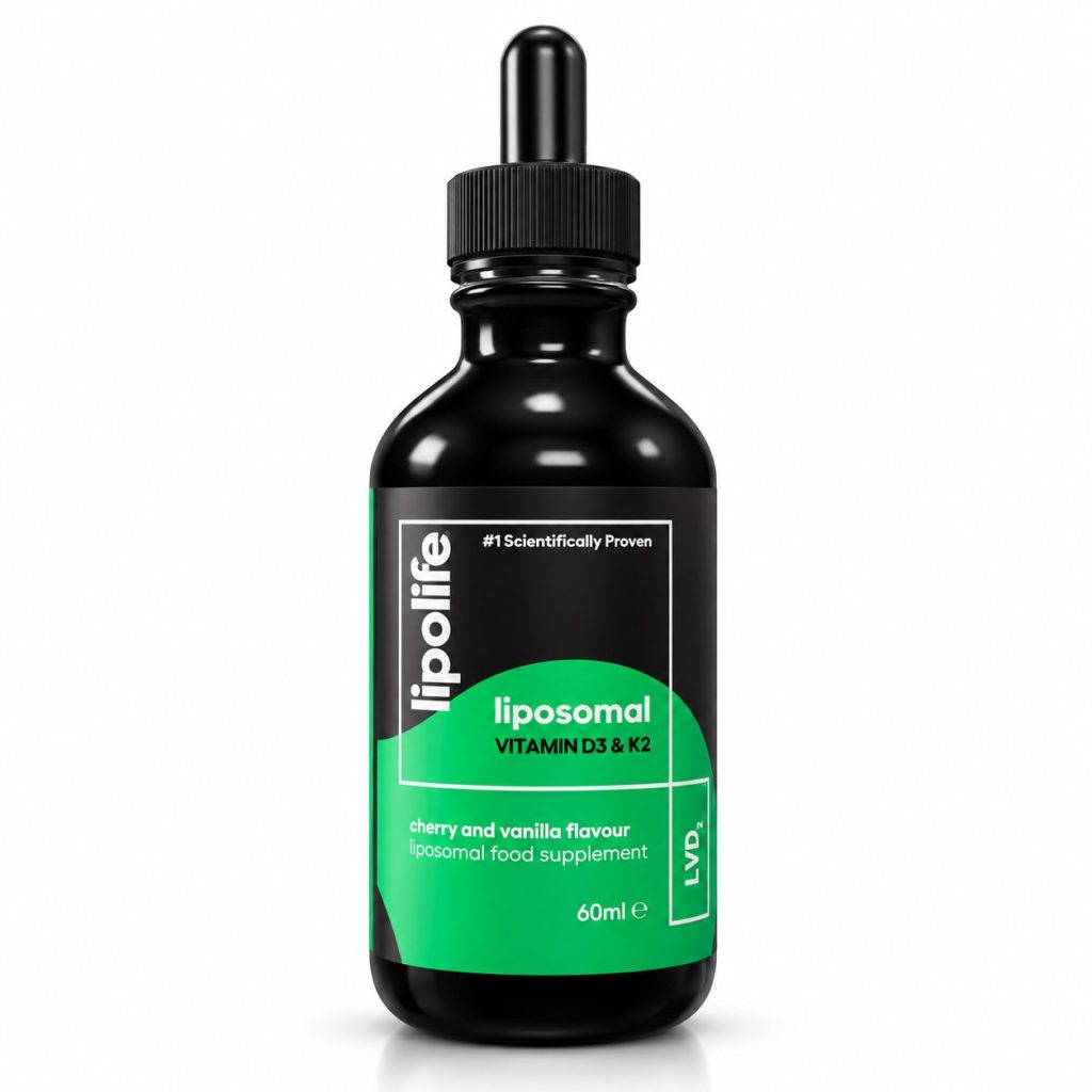 Lipolife Liposomal Vitamin D3 & K2 cherry and vanilla flavour 60ml
