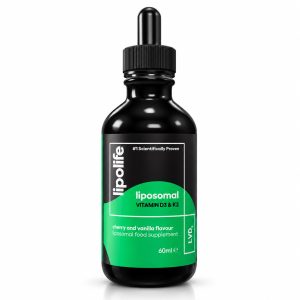 Lipolife Liposomal Vitamin D3 & K2 cherry and vanilla flavour 60ml