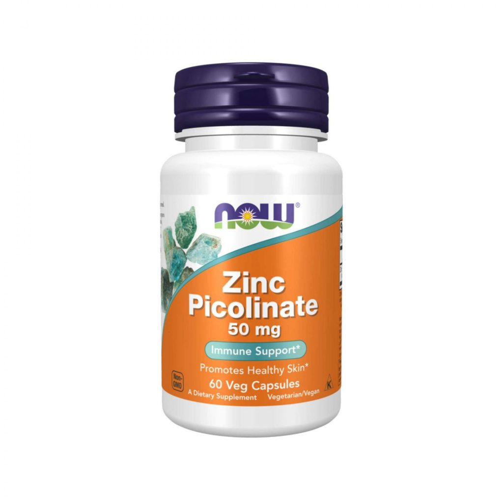 NOW Foods Zinc Picolinate 50mg 60 Capsules